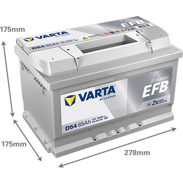 Baterie Auto Varta Blue Dynamic EFB 65 Ah
